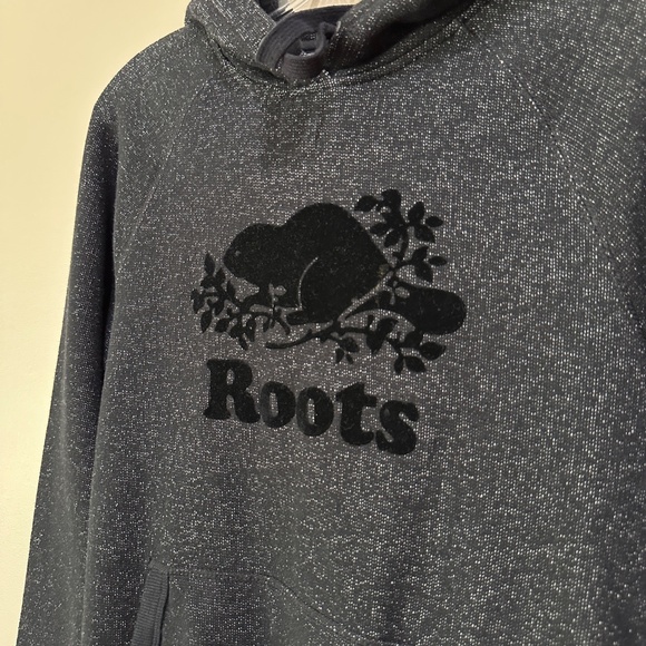 Black and Gray Roots Hoodie Size S - Picture 2 of 5